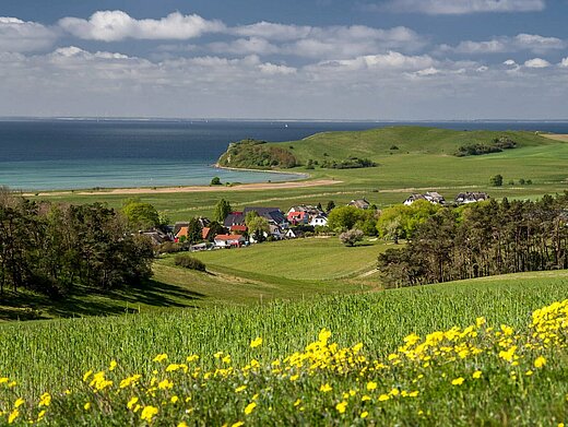Rügen im Frühling auf Halbinsel Mönchgut Rügen im Frühling auf Halbinsel Mönchgut mit Ostseeküste